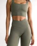 Ultimate Wrap Leggings - Olive Green