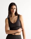 Ultimate V-Neck Top - Coffee Bean