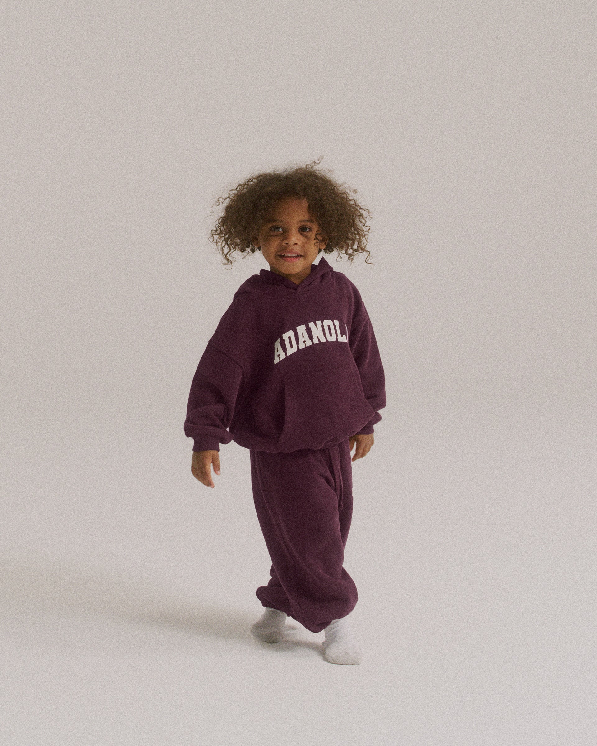 Mini Varsity Sweatpants - Dark Cherry