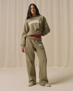 Varsity Loose Fit Hoodie - Pistachio Green