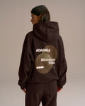 Movement Oversized Full Zip Hoodie - Chocolate Brown
