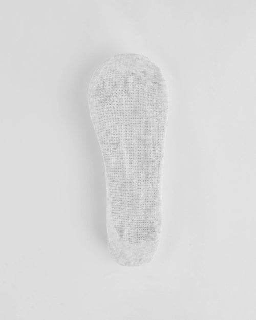 Pilates Grip Socks - Light Grey Melange