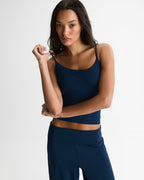 Skinny Strap Top - Navy Blue